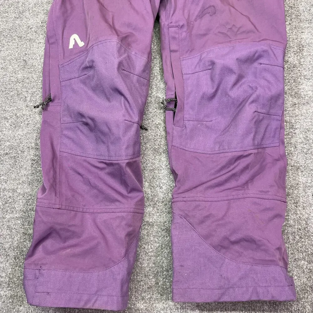 Flylow Snow Pants Womens Medium Purple Waterproof Ski Snowboard Zip Pockets - Picture 2 of 16